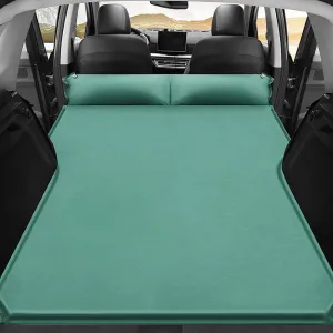 Car Inflatable Mattress for Jeep Wrangler JK 4 Door 2007-2014 2015 2016 2017 2018 Portable Air Sleeping Bed with Pillow Camping Travel Cot Inflatable Trunk Sleeping Pad,Green