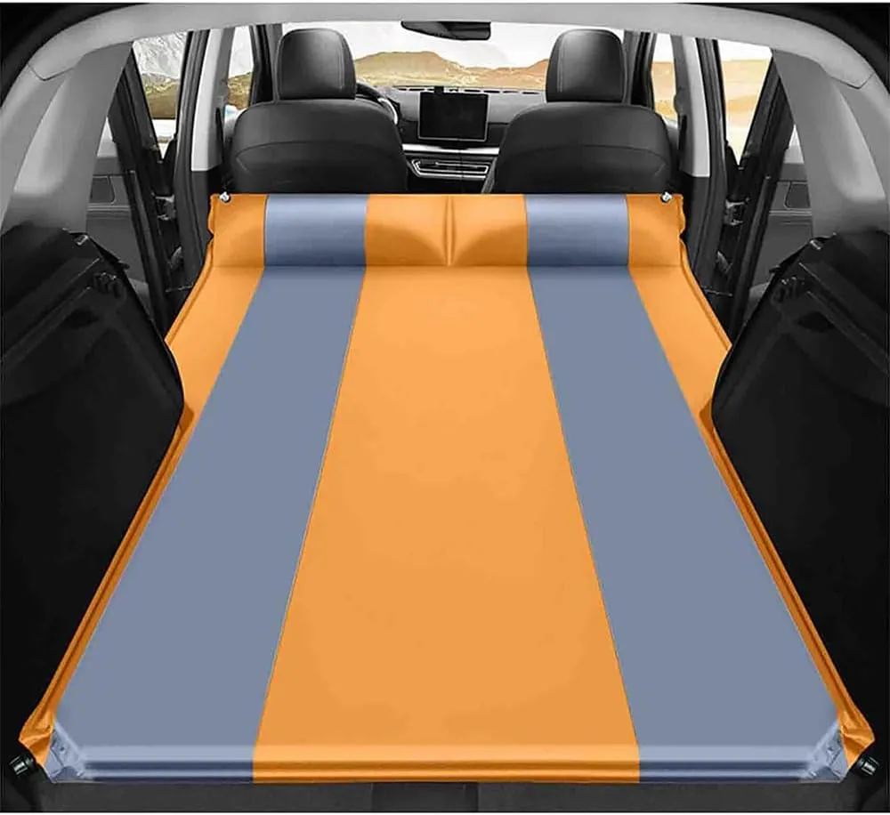 Car Inflatable Mattress for Toyota CHR 2017 2018 2019 2020 2021 2022 Self Inflating Sleeping Pad Thickened Air Bed Cushion Camping Travel Mattress Multifunctional,Orange