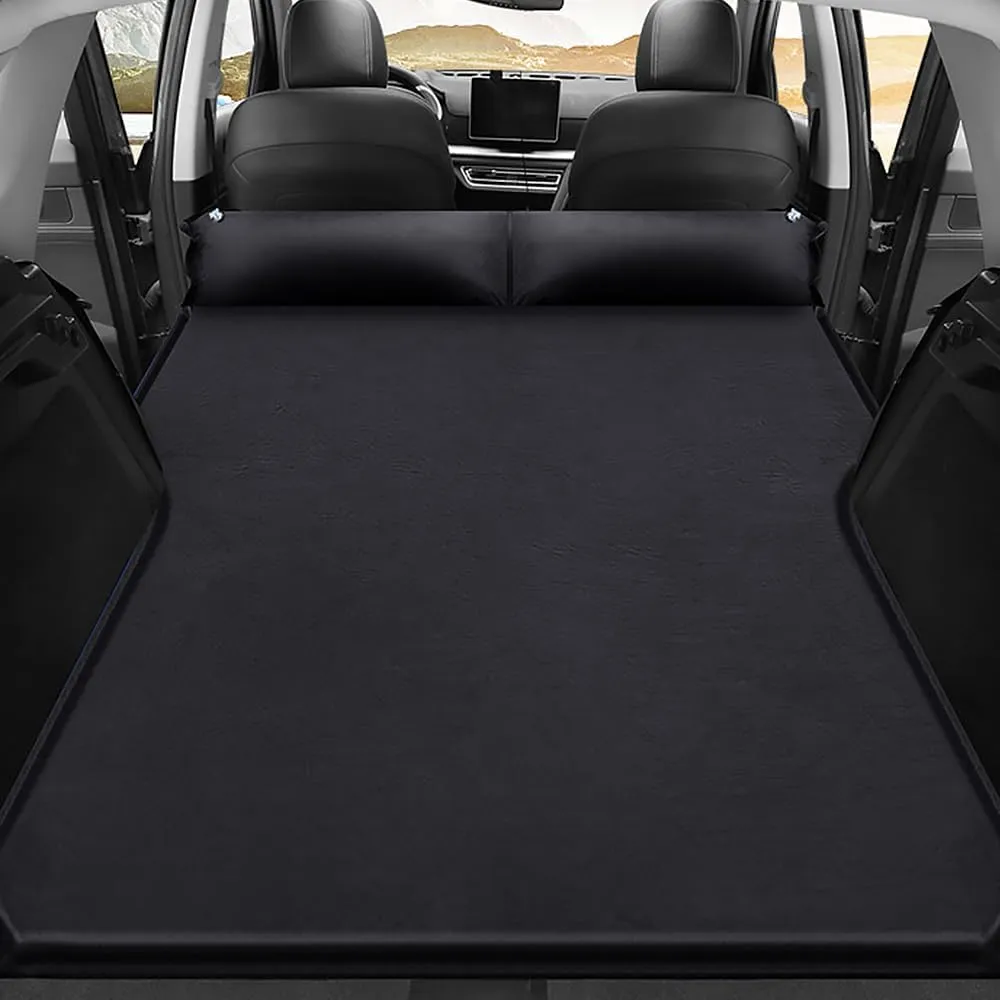 Car Inflatable Mattress for Toyota Sequoia 2023-2024 Portable Air Sleeping Bed with Pillow Camping Travel Cot Inflatable Trunk Sleeping Pad,Black