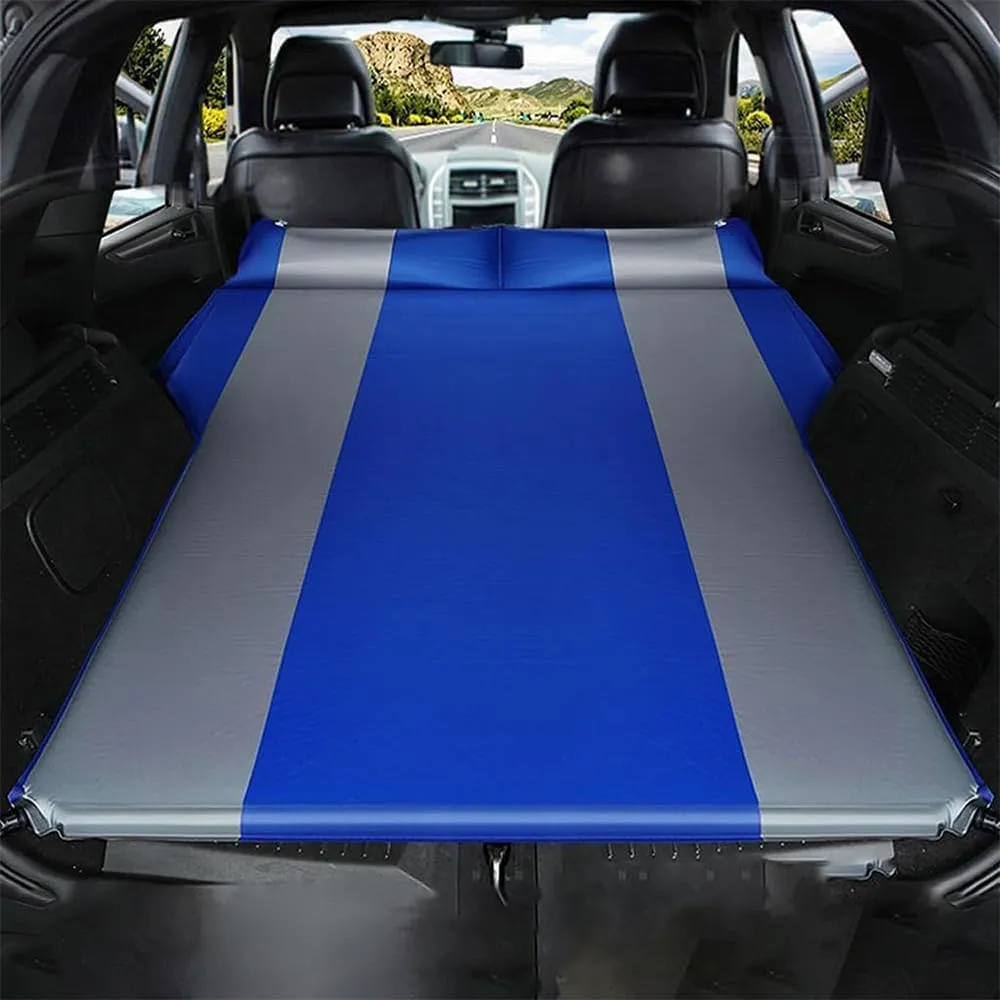 Car Inflatable Mattress for Volkswagen VW Tiguan 2018 2019 2020 2021 2022 2023 2024 Self Inflating Sleeping Pad Thickened Air Bed Cushion Camping Travel Mattress Multifunctional,Blue