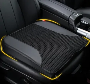 Car Seat Cushion: Comfortable Memory Foam Car Seat Cushion for Driving - for Sciatica-Tailobone Pain Relief - Seat Cushion for Car-Truck, Office, Wheelchair - Black