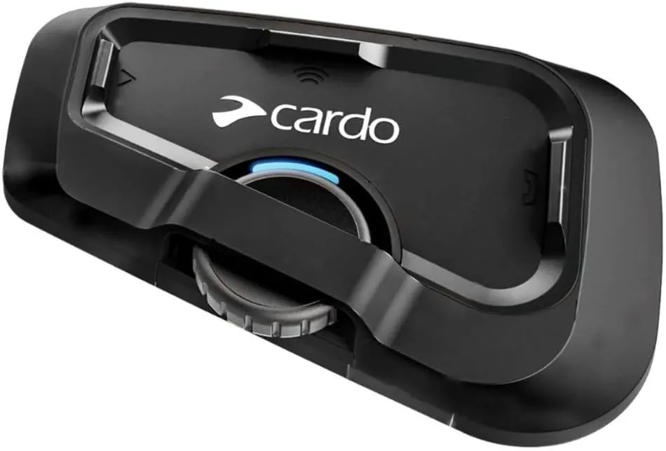Cardo Systems FREECOM 2X Motorcycle 2-Way Bluetooth Communication System Headset - Black, Single Pack