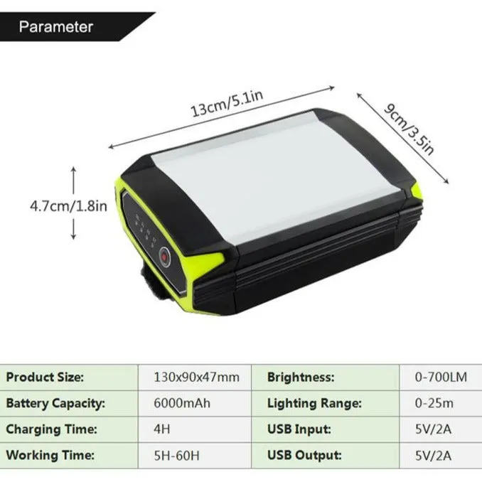 CARLSBAD - 5400mAh Power Bank & LED Lantern