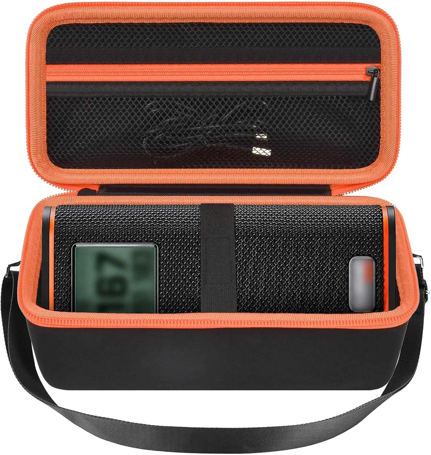 Carrying Case Compatible with Bushnell Golf for Wingman View Golf GPS Speaker, Range Finder Travel Storage Holder, Golfs Cart Bluetooth Speaker Bag Organizer for Charging Cable (Box Only)