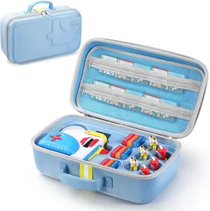 Carrying Case Compatible with Little Tikes Story Dream Machine Starter Set, Portable Storage Case for Books, Character and Other Accessories (Blue)