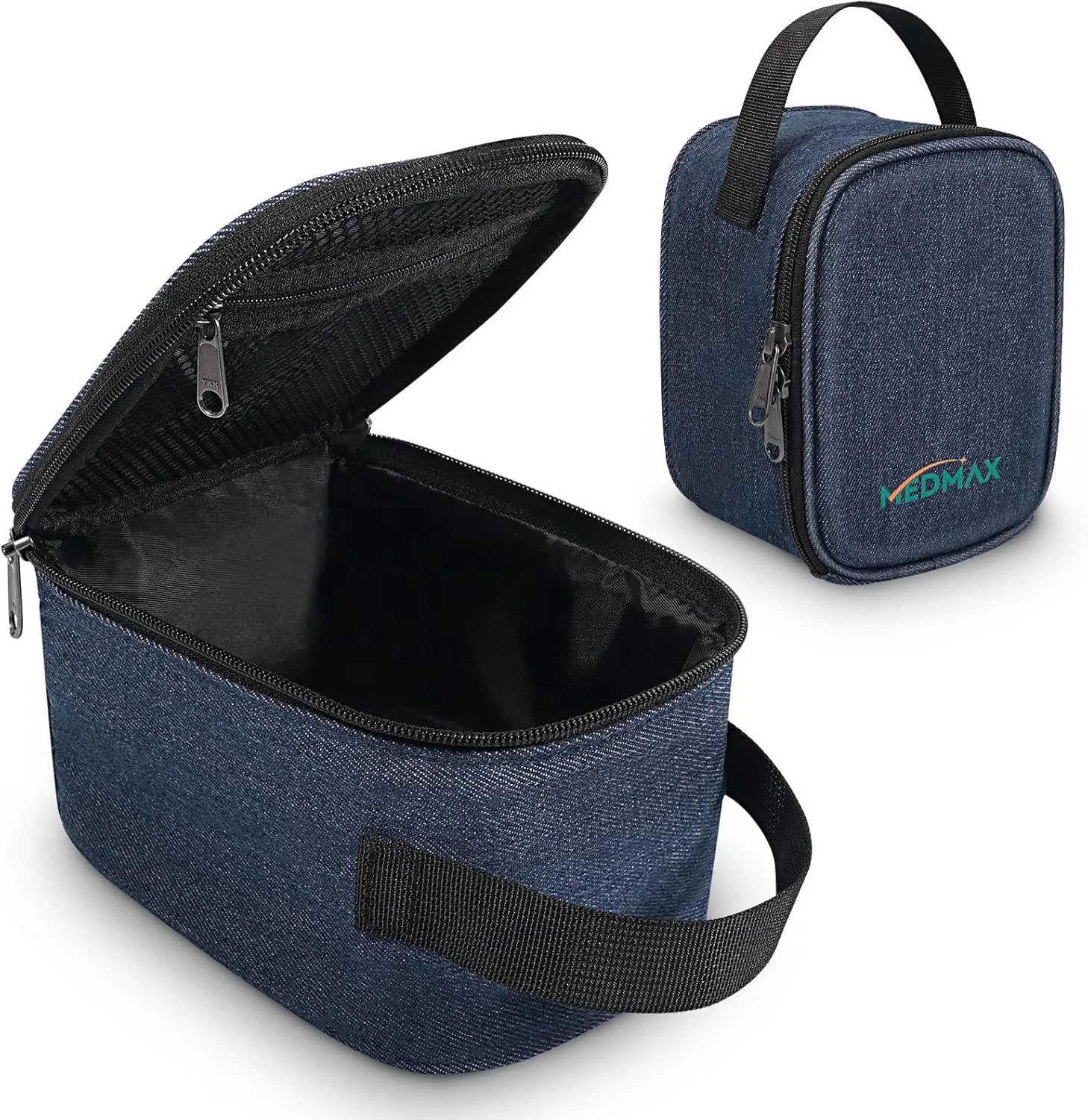 Carrying Case Compatible with OMRON Blood Pressure Monitor Bronze BP5100 / Upper Arm 3 Series Home Blood Pressure Monitor, Portable Storage Organizer Bag with Handle (Bag Only) Navy