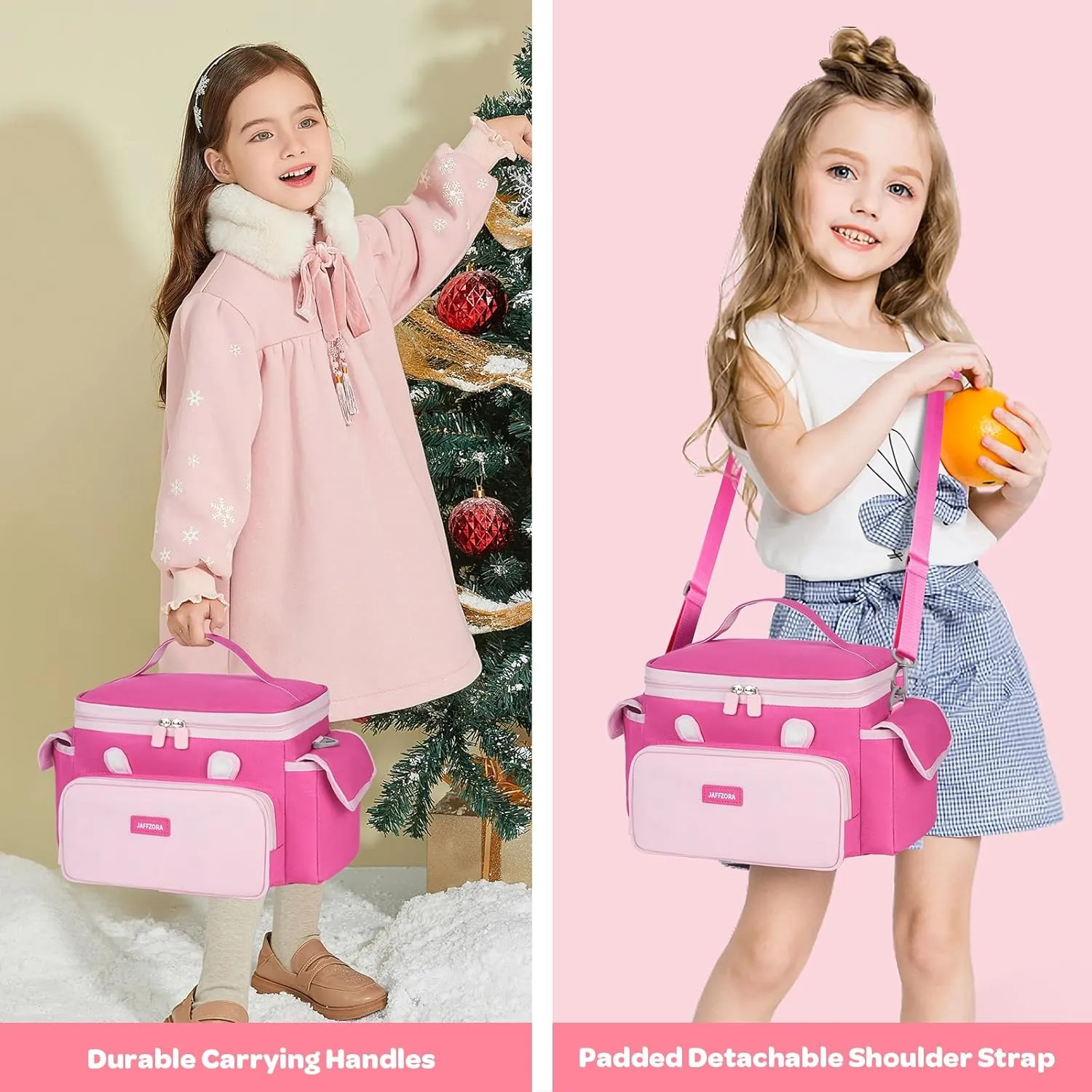 Carrying Case Fit for Little Tikes Story Dream Machine Books Starter Set, Cute Storage Bag Compatible with Toniebox, Storypod Audio Player and Accessories, Pink (Bag Only)
