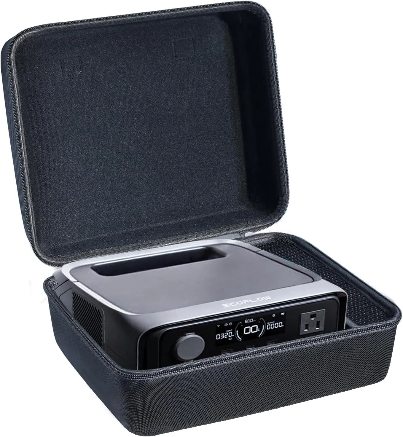 Case Compatible with ECOFLOW Portable Power Station RIVER 3 Plus,Black(Case Only)
