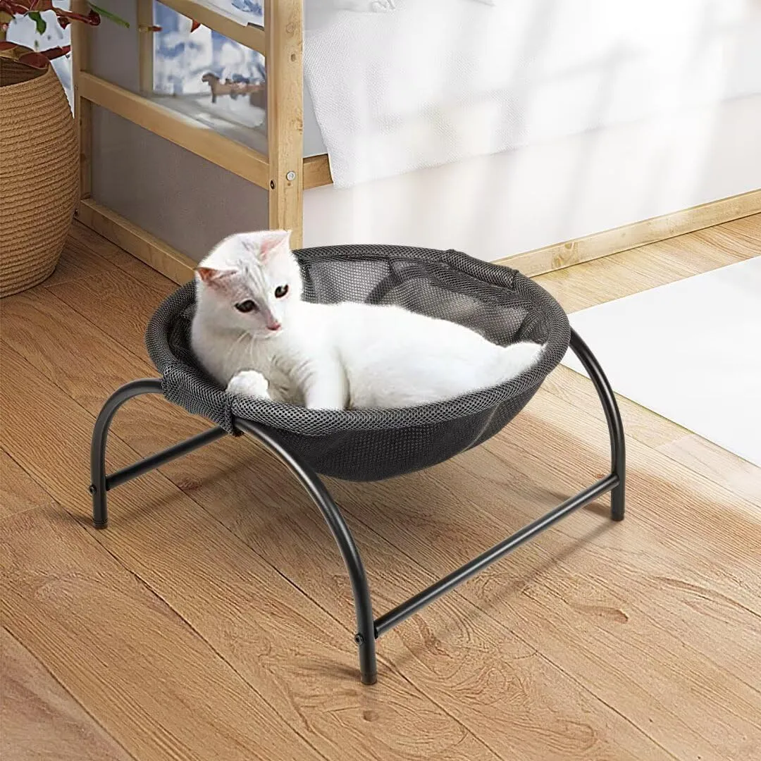 Cat Bed Dog Bed Pet Hammock Bed Cat Sleeping Cat Supplies Pet Supplies Whole Wash Stable, Detachable & Breathable Easy Assembly Indoors Outdoors, 16.9 in x 16.9 in x 9.5 in