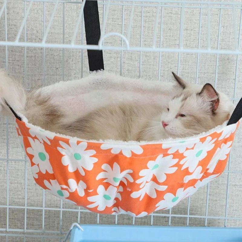 Cat Hammock for Cage 4 Color Adjustable Summer Bed