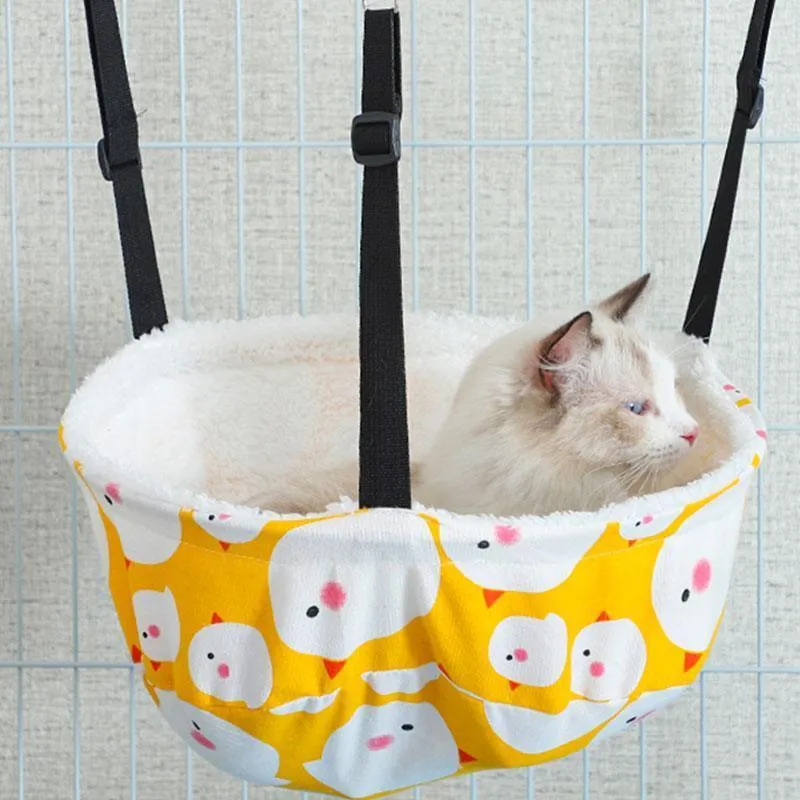 Cat Hammock for Cage 4 Color Adjustable Summer Bed