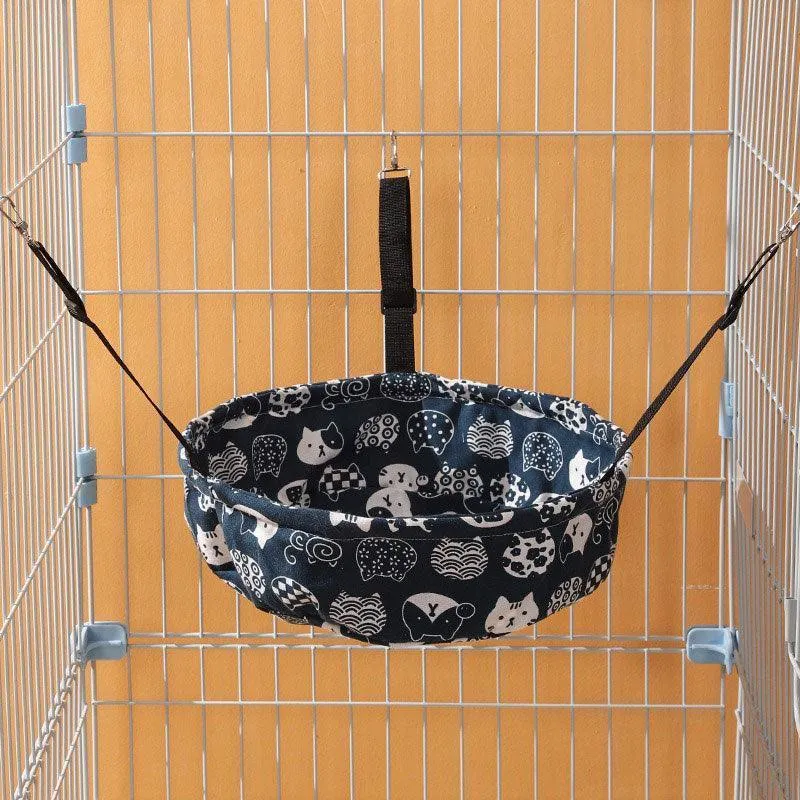 Cat Hammock for Cage 4 Color Adjustable Summer Bed