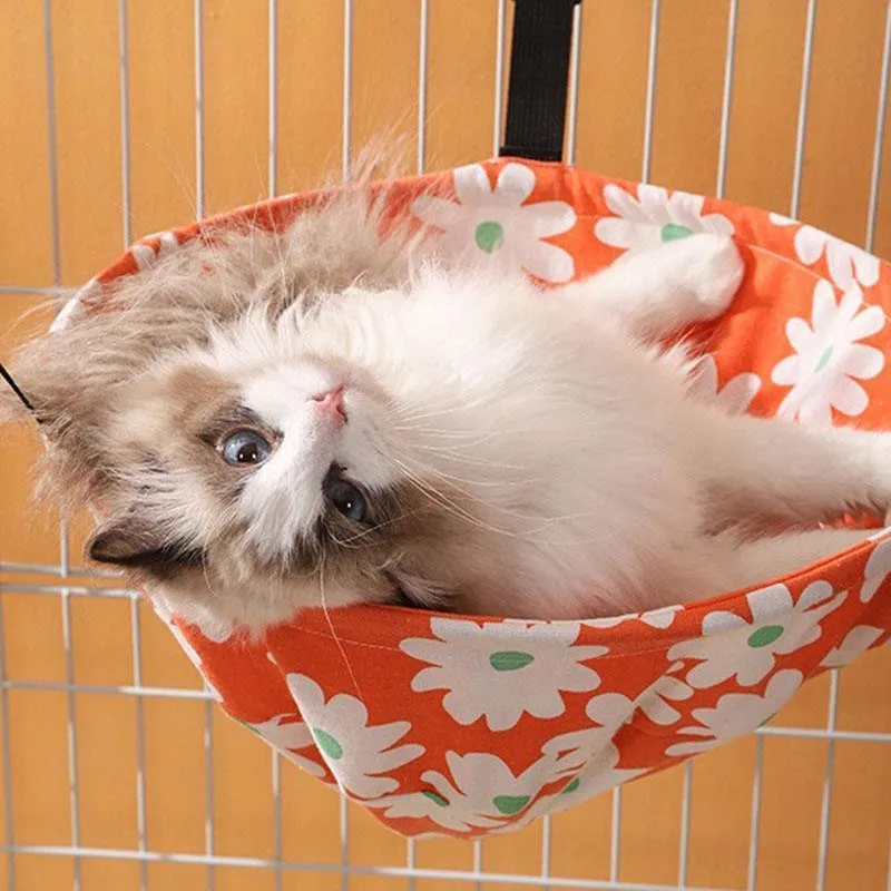 Cat Hammock for Cage 4 Color Adjustable Summer Bed