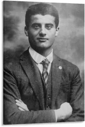 Catholic Activist Pier Giorgio Frassati Vintage Portrait Art Poster (1) Canvas Painting Wall Art Poster for Bedroom Living Room Decor 08x12inch(20x30cm) Frame-style