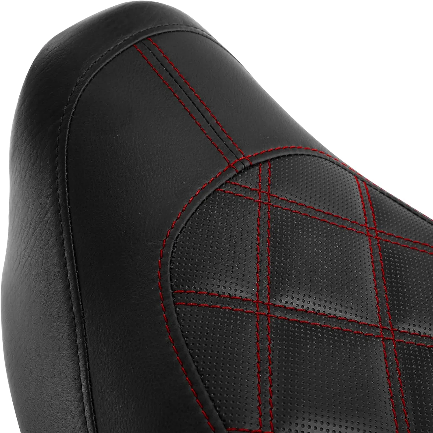 C.C. RIDER Step-Up Gel Driver Passenger Seat Rider Driver Passenger Seat Fit For Harley 2006-2017 FXD/FXDWG Dyna Models, FLD 2012-2016