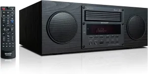CD-BH350 Micro Audio Component System with 5 CD Changer, Bluetooth, FM Radio & USB Playback - 50 Watts RMS
