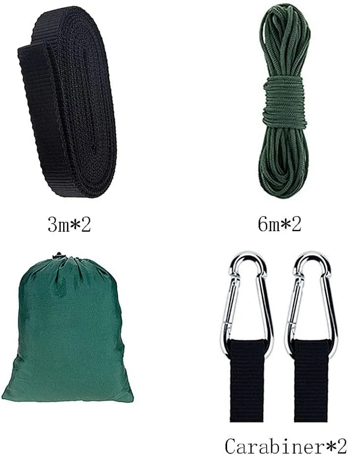 C/H Outdoor Camping Hammocks with Mosquito Net 1-2 Person Portable Travel Camping Fabric Hanging Swing Hammocks Bed for Garden Beach Travel Hiking Backpacking