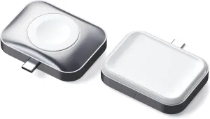 Chargeur USB-C Satechi Dual Sided Pour AirPods/Apple Watch (Gris)