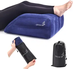 Circa Air Inflatable Leg Elevation Pillows for Swelling and Edema Relief, Travel Wedge Pillow for Legs, Foot Ankle Knee and Lower Back Pain Support, After Surgery Products