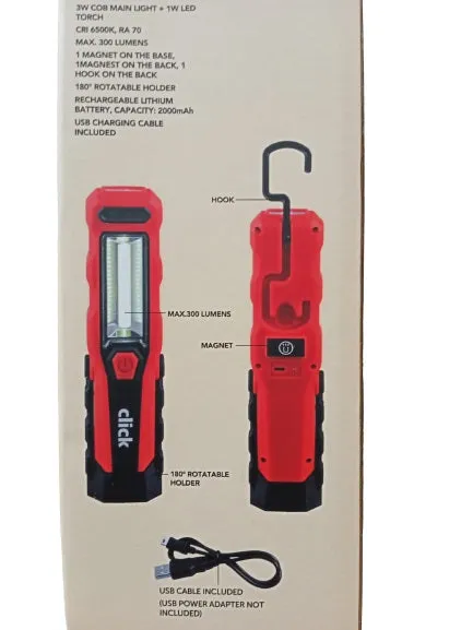 Click Rechargeable Handheld LED Worklight - GS8836