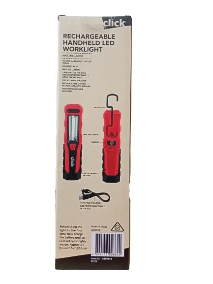 Click Rechargeable Handheld LED Worklight - GS8836