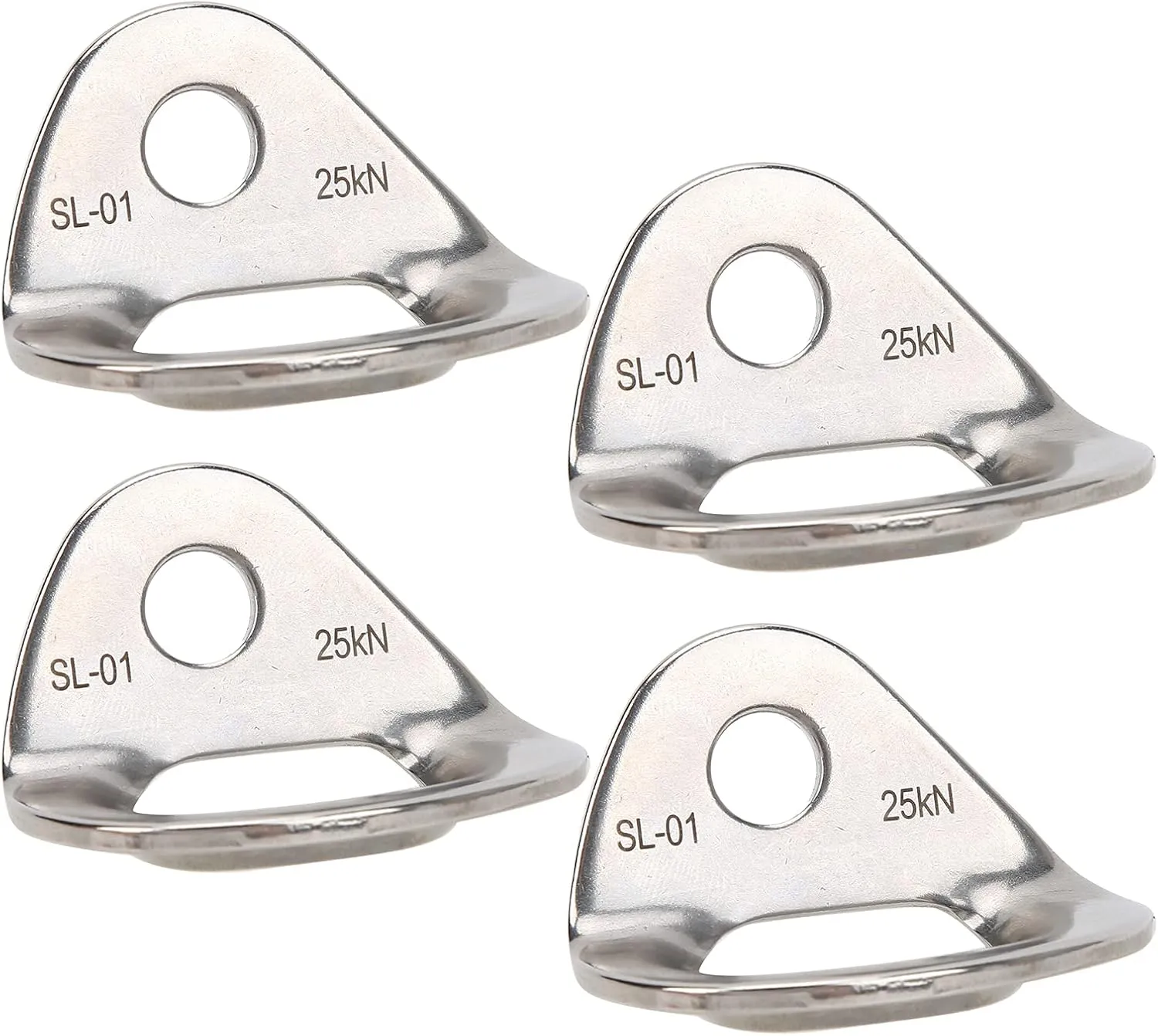 Climbing Bolts Hanger, 4PCS Climbing Anchor Bolt Stainless Steel Rock Anchor for Rappelling Aerial Work