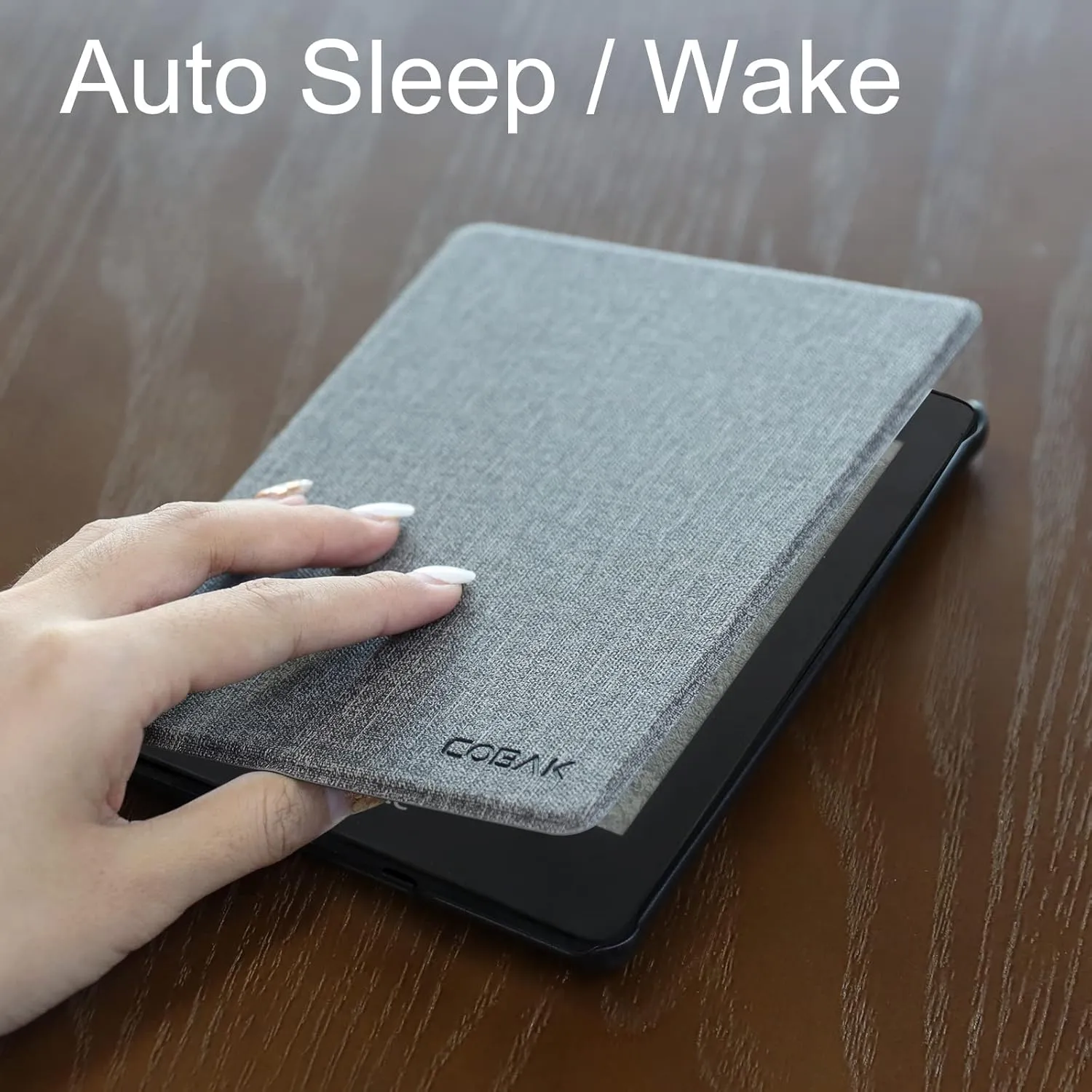 CoBak Case for All New 6 Inch E-Reader 2024 and 2022 (11 Generation) - PU Leather Smart Cover, Auto Sleep and Wake, not Compatible with Kobo Clara