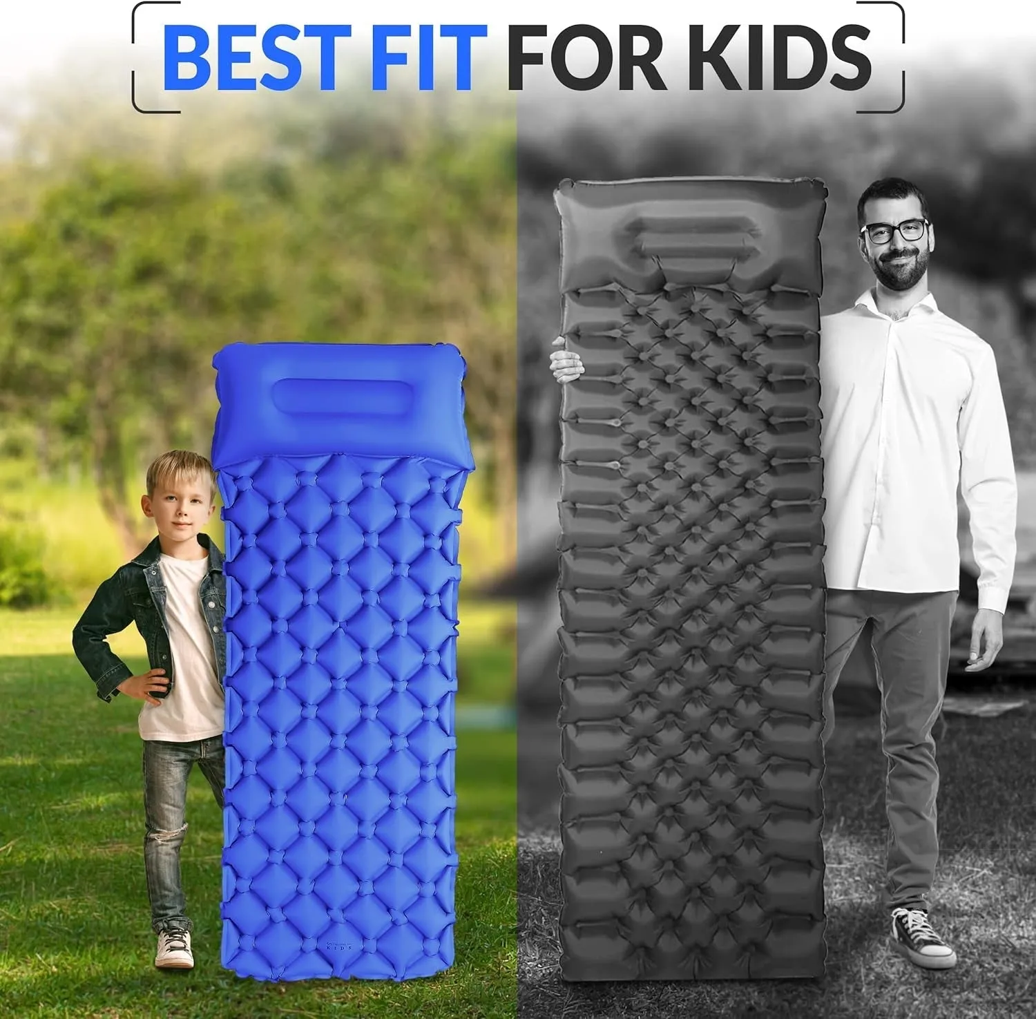 Compact and Durable Kid's Camping Sleeping Pad: Stay Warm & Comfy