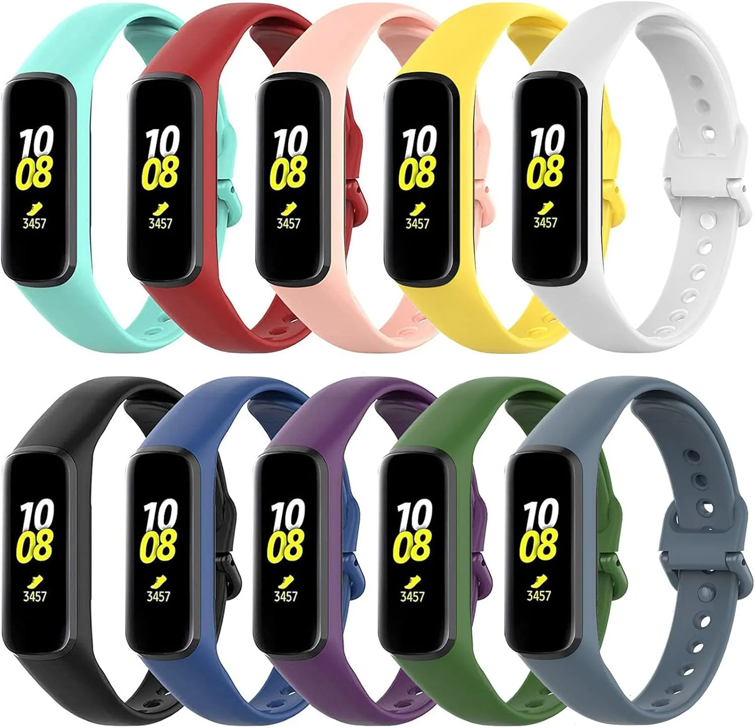 Compatible for Samsung Galaxy Fit E SM-R375, Silicone Replacement Wristband Strap Fitness Sport Band for Samsung Galaxy Fit E SM-R375