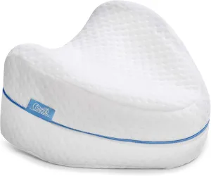 Contour Legacy Leg & Knee Foam Support Pillow for Side Sleepers Soothing Relief for Back, HIPS, Knees, Joints, Nerves & Muscles