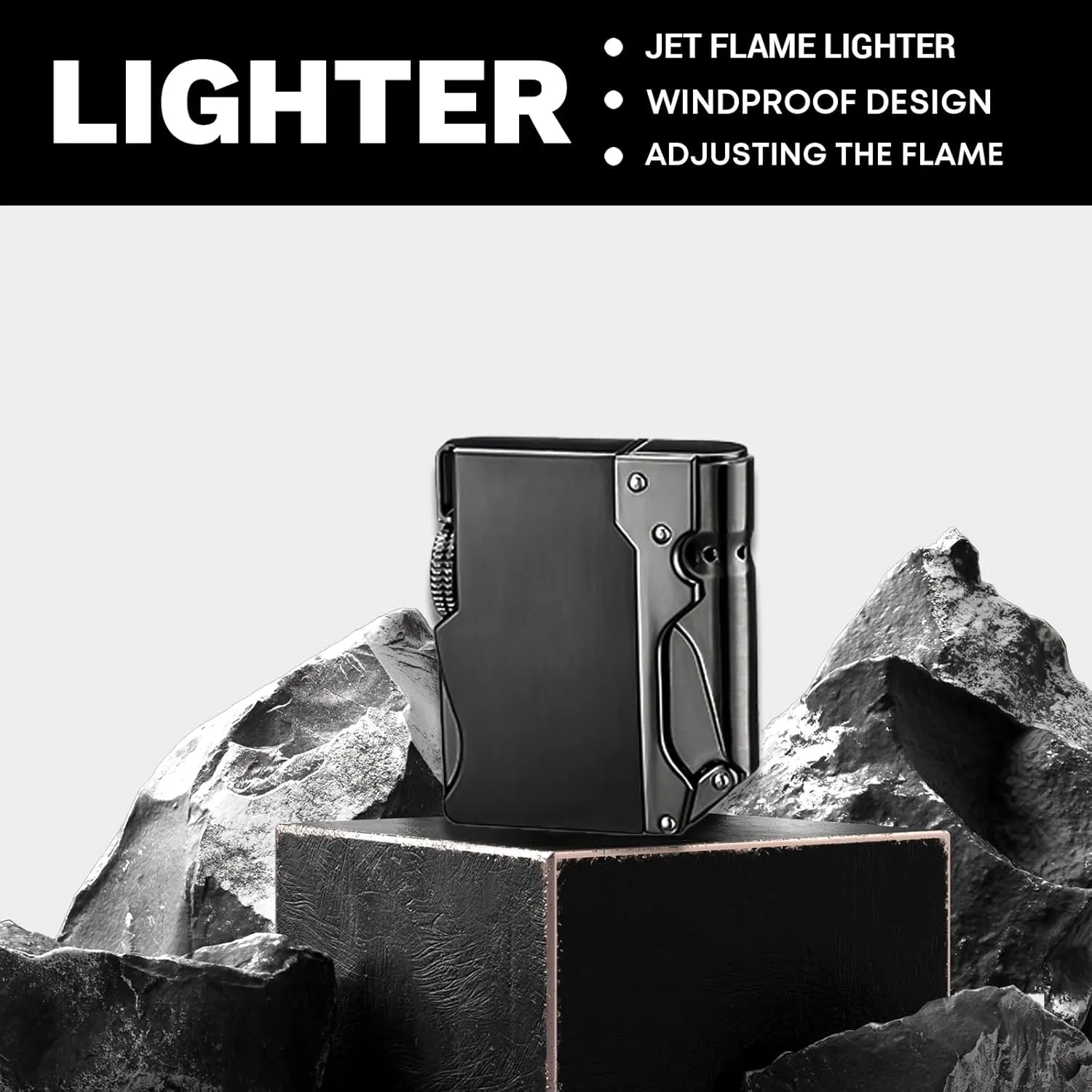 Cool Torch Metal Lighters, Novelty Windproof Jet Funny Lighter, Unique Lighters for Men Gift for Grill Candles(No Butane Fuel) (#5)