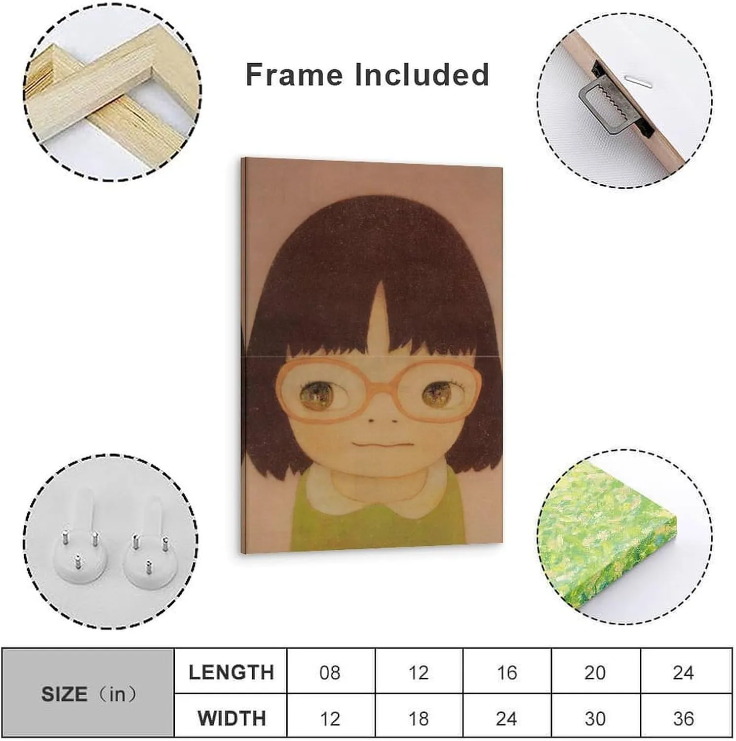 Cute Cartoon Girl Art Poster By Artist Yoshitomo Nara Painting(38) Wall Art Deco Posters Canvas Printing For Room Aesthetic Decoration Painting Posters Canvas Poster Room Aesthetic Decorative Wall Ar