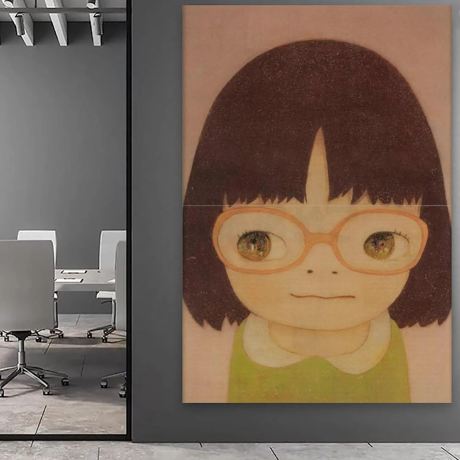 Cute Cartoon Girl Art Poster By Artist Yoshitomo Nara Painting(38) Wall Art Deco Posters Canvas Printing For Room Aesthetic Decoration Painting Posters Canvas Poster Room Aesthetic Decorative Wall Ar