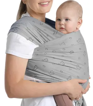 Cute Kitten Pattern - Baby Wrap - Soft and Comfortable Baby Wearing Wrap Hands Free Design Infant Sling Carrier for Newborn to Toddler 7-35 lbs