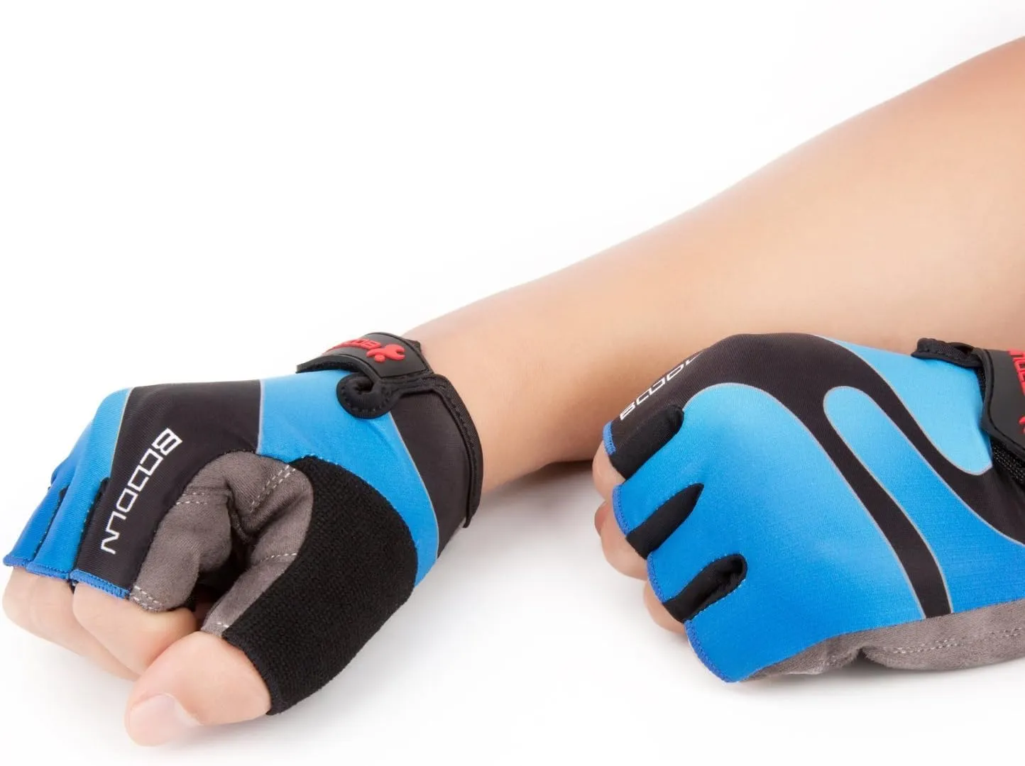Cycling Gloves with Shock-absorbing Foam Pad Breathable Half Finger Bicycle Riding Gloves Bike Gloves B-001