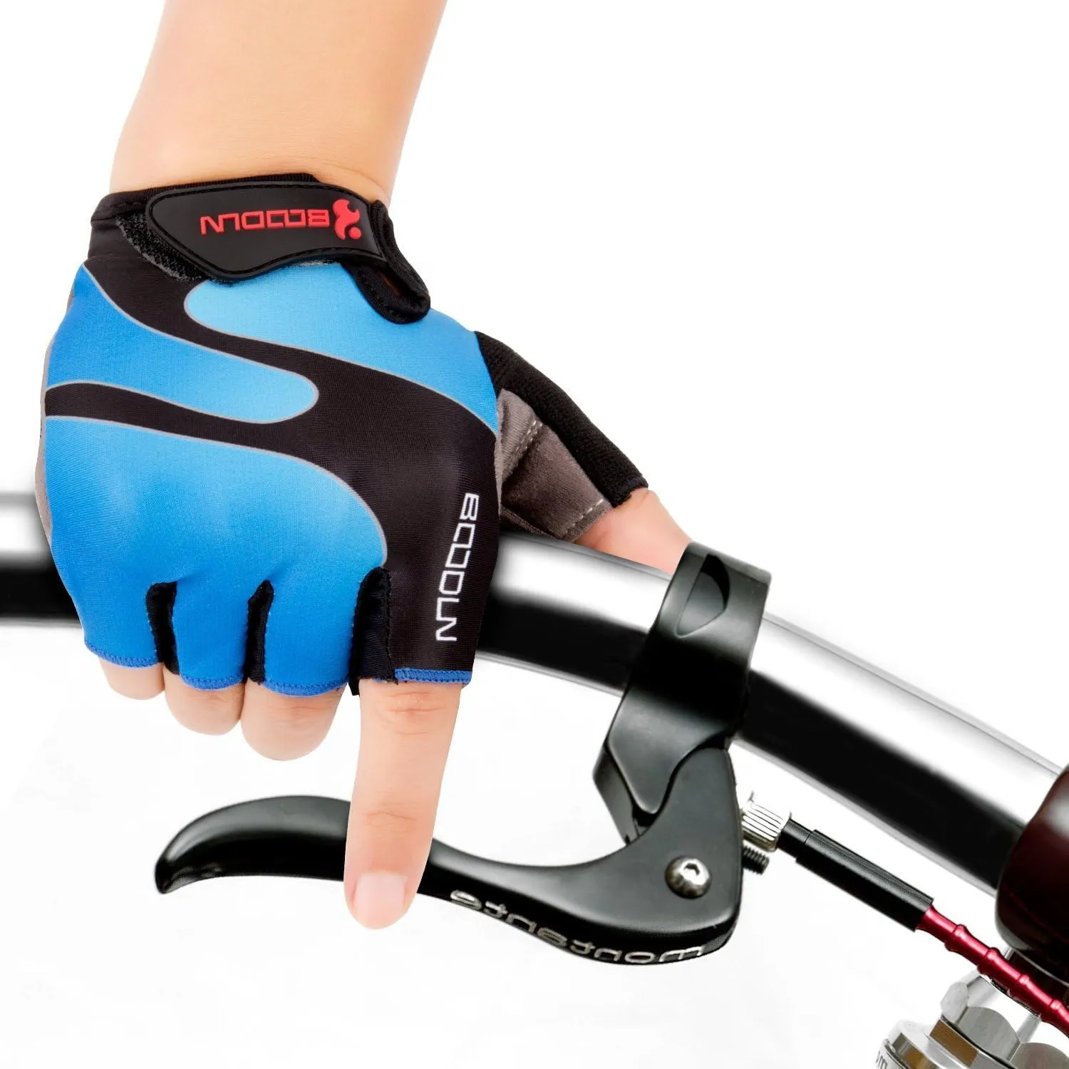 Cycling Gloves with Shock-absorbing Foam Pad Breathable Half Finger Bicycle Riding Gloves Bike Gloves B-001