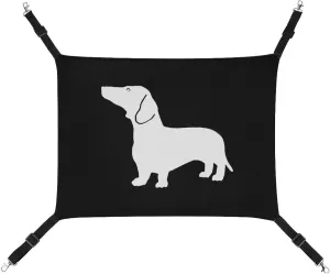 Dachshund Cat Hanging Hammock Soft Breathable Pet Cage Dog Hammock with Adjustable Straps and Metal Hooks