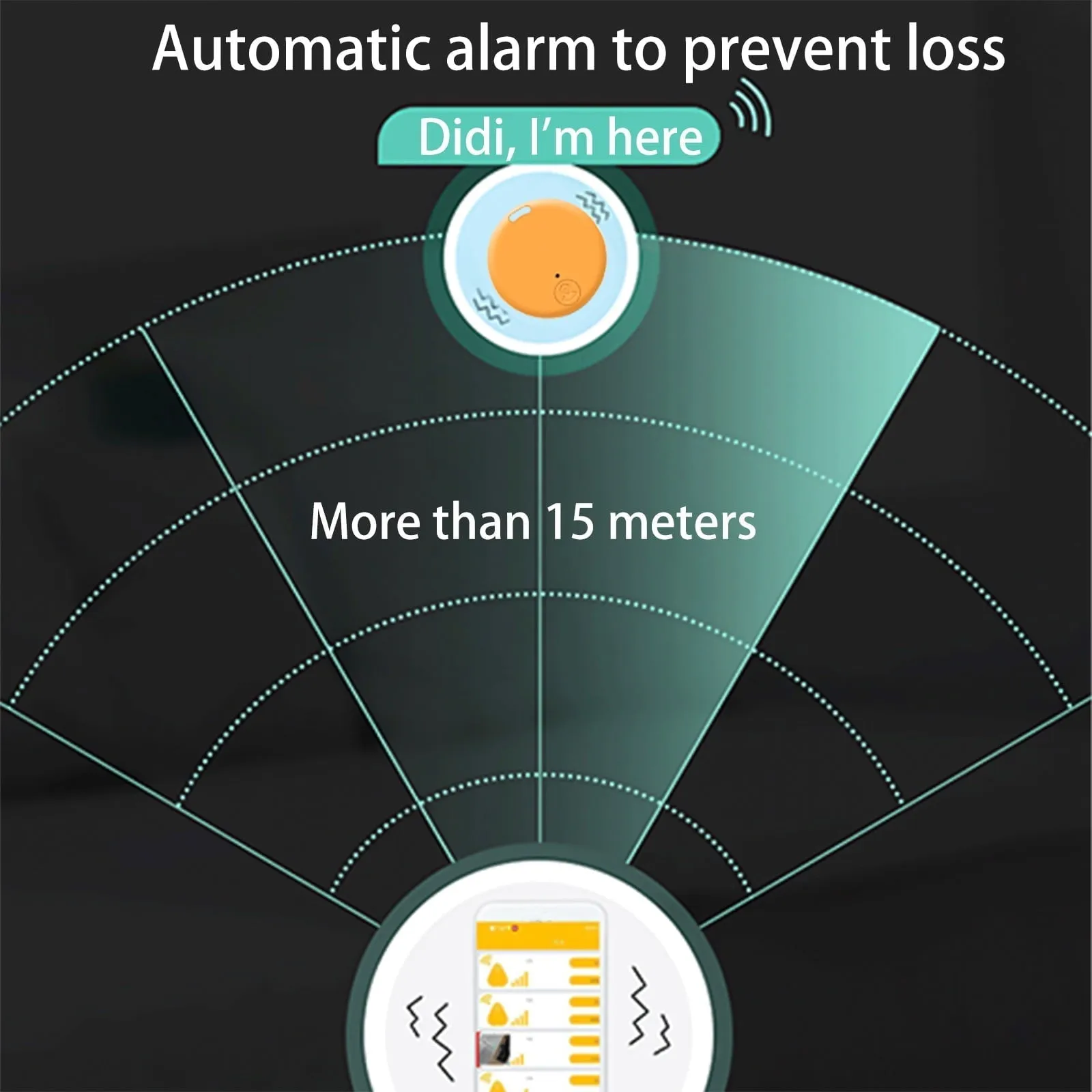 Danhjin Tiles Tracker Portable GPS Tracking Bluetooth 5.0 Mobile Key Tracking Smart Anti-Loss Device Waterproof Device Tool Pet GPS Locator Bluetoothr For Pet Keys Wallet Bag - Clearance
