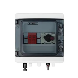 DC 1000V 1 Input 1 Output Solar Photovoltaic PV Combiner Box with Surge Lightning Protection DC Fuse MCB SPD Waterproof Box IP65