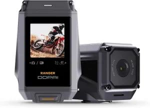 ddpai Ranger 4K Action Camera Anti-Shake, IP67 Waterproof, Night Vision, Touchscreen, 64G eMMC, 5G WiFi, GPS, and Data Recording Perfect for Cycling, Motorbike, and Travel