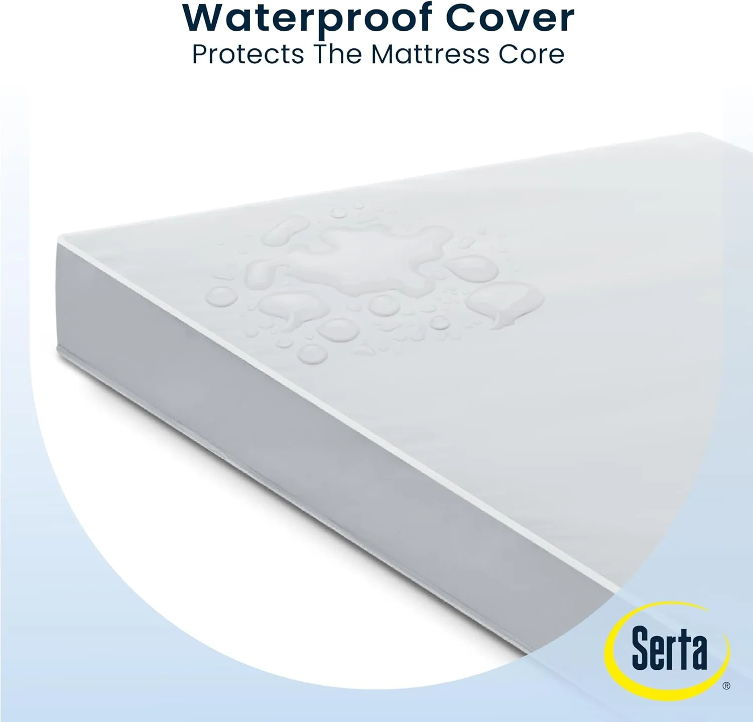 Delta Children Darcy 4-in-1 Metal Convertible Crib, White   Serta Perfect Start Limited Dual Sided Breathable Core Baby Crib Mattress (Bundle)