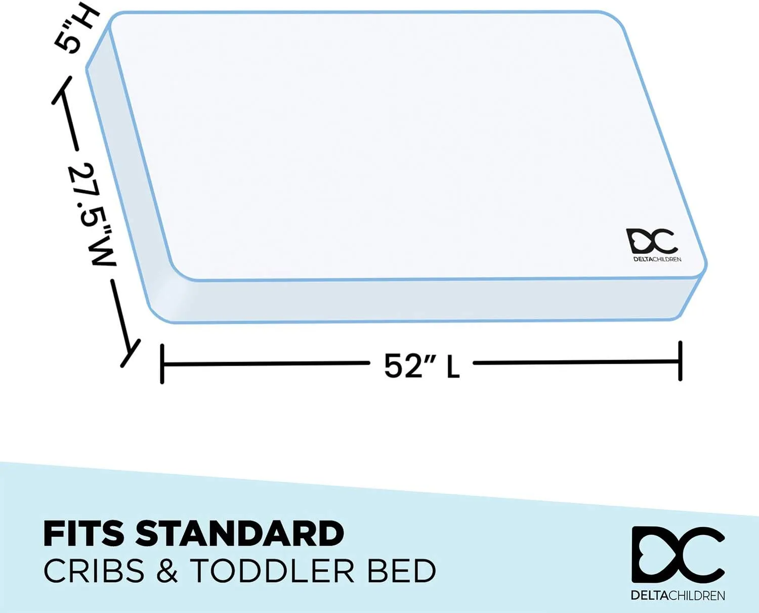 Delta Children Heartland 4-in-1 Convertible Crib, Bianca White   Delta Children Twinkle Galaxy Dual Sided Recycled Fiber Core Crib and Toddler Mattress (Bundle)