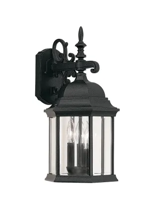 Devonshire Three Light Wall Lantern in Black