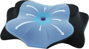 DONAMA Cervical Pillow for Sleeping, Contour Memory Foam Pillow for Neck and Shoulder Support, Ergonomic Neck Pillow for Side Back Stomach Sleepers, Bed Pillows with Cooling Silk Pillowcase
