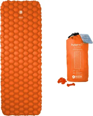 ECOTEK Outdoors Hybern8 Lynx Inflatable Sleeping Pad (Fire Orange)