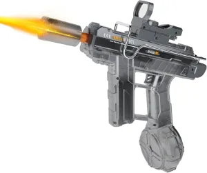 Electric Water Guns for Adults & Kids, Automatic High Power Water Squirt Gun with Realistic Led Gun Muzzle Flame, Large Capacity Water Storage Tank Perfect for Summer Outdoor Pool Beach Party