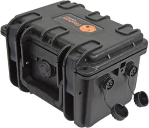 Elephant B100D2 Kayak Battery Box Waterproof Battery Enclosure for Powering GPS, Fish Finders, Led Lights, Aerator Pump (2 pin Dual)