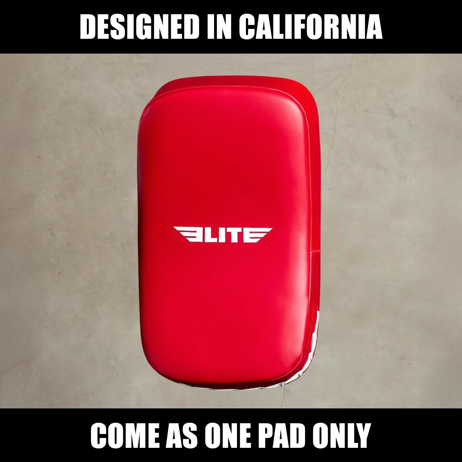 Elite Sports Muay Thai Kickboxing Curved Training Pad for Kickboxing,MMA,Taekwondo,Karate. Ideal for Punches,Knees, and Kicks in Martial Arts Training (ONE PAD ONLY)