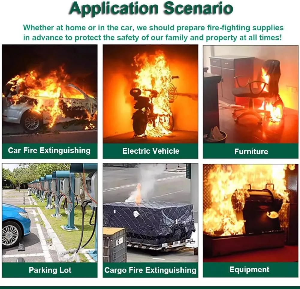 Emergency Fire Blanket for Car, Fireproof Tarp Survival Safety Fire Suppression Blanket for Electric Vehicle Truck Automotive Conflagration(26.3 * 32.9ft/8 * 10m)