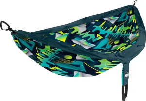 ENO, Eagles Nest Outfitters DoubleNest Print Lightweight Camping Hammock, 1 to 2 Person, Synthwave/Marine